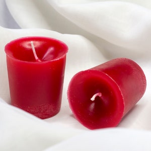 Red Votive Candle, Unscented, Paraffin