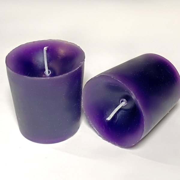 Purple Votive Candle, Unscented, Paraffin