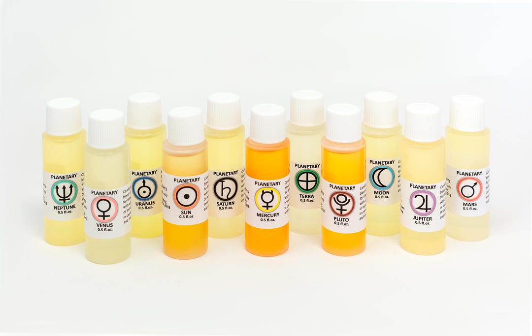 Planetary Ritual Oils Planetary Fragrance Oil Set, Ritual Oil Gift Set. 11 X 0.5 Oz - Etsy