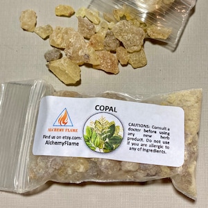 Copal Resin, 2.0 ounces, 3X4  bag