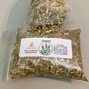 Hyssop Leaf, 1.0 ounces, 4x3 bag
