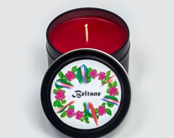 Beltane Scented Candles, Soy, 4 Oz