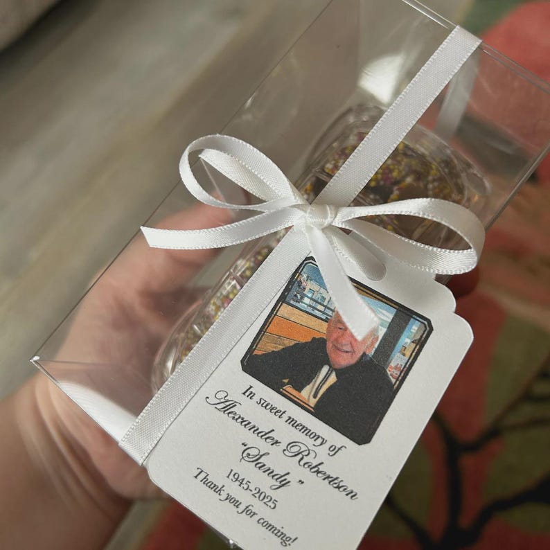 In Memory Small Tags Custom in Memory of Personalised Funeral Candle Gift Tags, Add a Photo ...