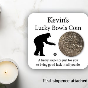 Personalised Gift For Men bowls Lucky Sixpence Coin Bowls Gift Birthday Present For Husband Brother Dad Friend Novelty Gift Son Christmas 21