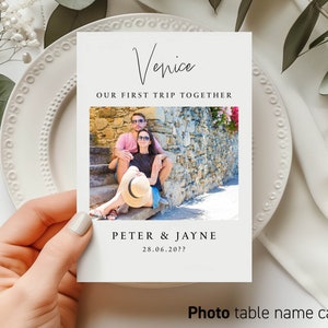 Nomi dei tavoli per foto / Numeri dei tavoli a tema viaggio per matrimoni / Nomi dei tavoli per destinazioni / Numeri dei tavoli per matrimoni / Cartoncini con nomi dei tavoli / STAMPATI 91