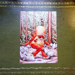 A4 Art Print Butternut Sasquatch Funny Bigfoot Yeti Cryptozoology