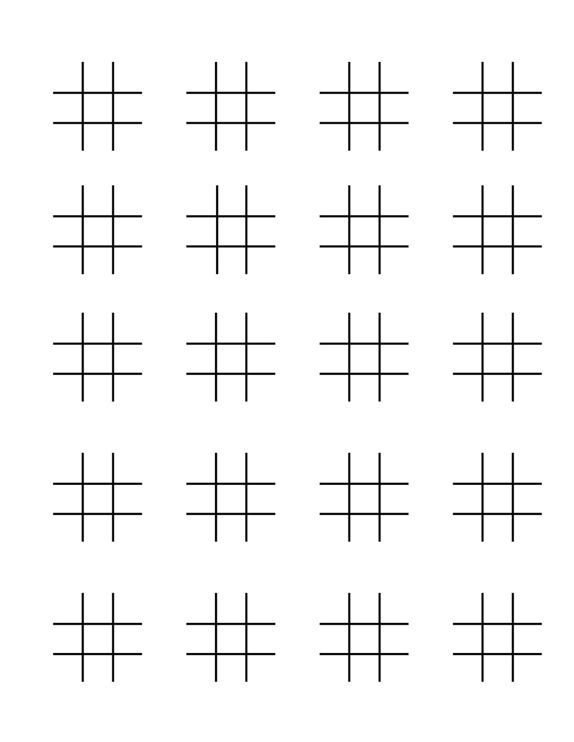 Printable Tictac Toe Digital Download PDF (Instant Download) Etsy