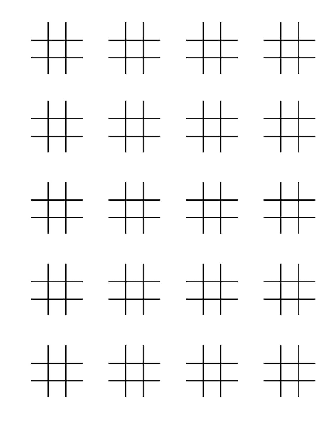 Printable Tictac Toe Digital Download PDF (Instant Download) Etsy