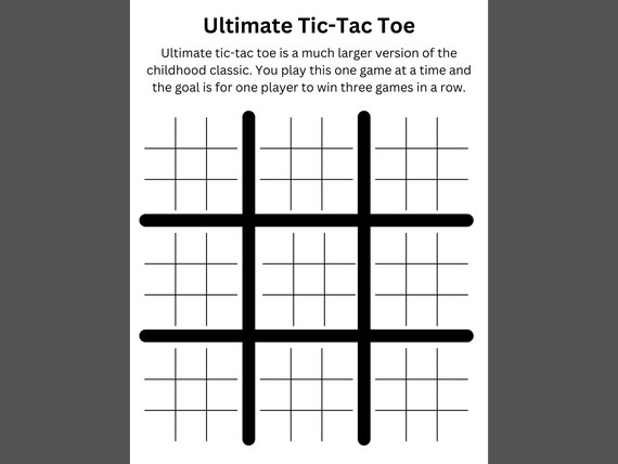 Tic Tac Toe Learning Center - Making English Fun