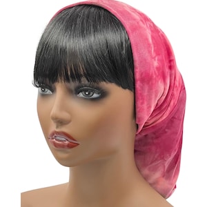 Hot Pink/Fuchsia Tie-Dye Beanie Style Bonnet, Slouchy Beanie, Beanie Hat
