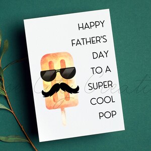 Funny Father's Day Card for Pop, Happy Father's Day to a Super Cool Pop ...