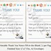 Printable Thank You Cards for Kids, Fill in the Blanks, Stars, Planets ...