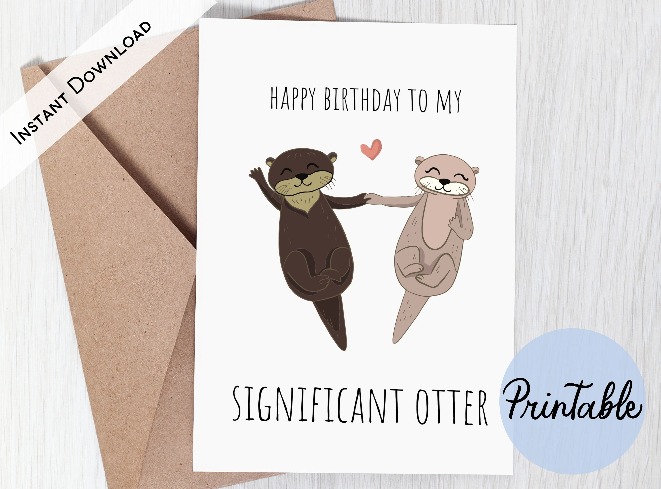 Printable Birthday Card Happy Birthday to My Significant - Etsy UK