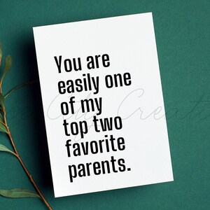 Funny Father's Day Card, Printable Card, Funny Card for Dad, You're One ...