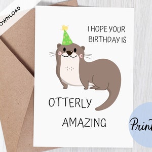Carte d'anniversaire imprimable, carte d'anniversaire tout à fait incroyable, carte drôle mignonne, jeux de mots, pour un ami, pour un collègue, pour tout le monde, téléchargement immédiat