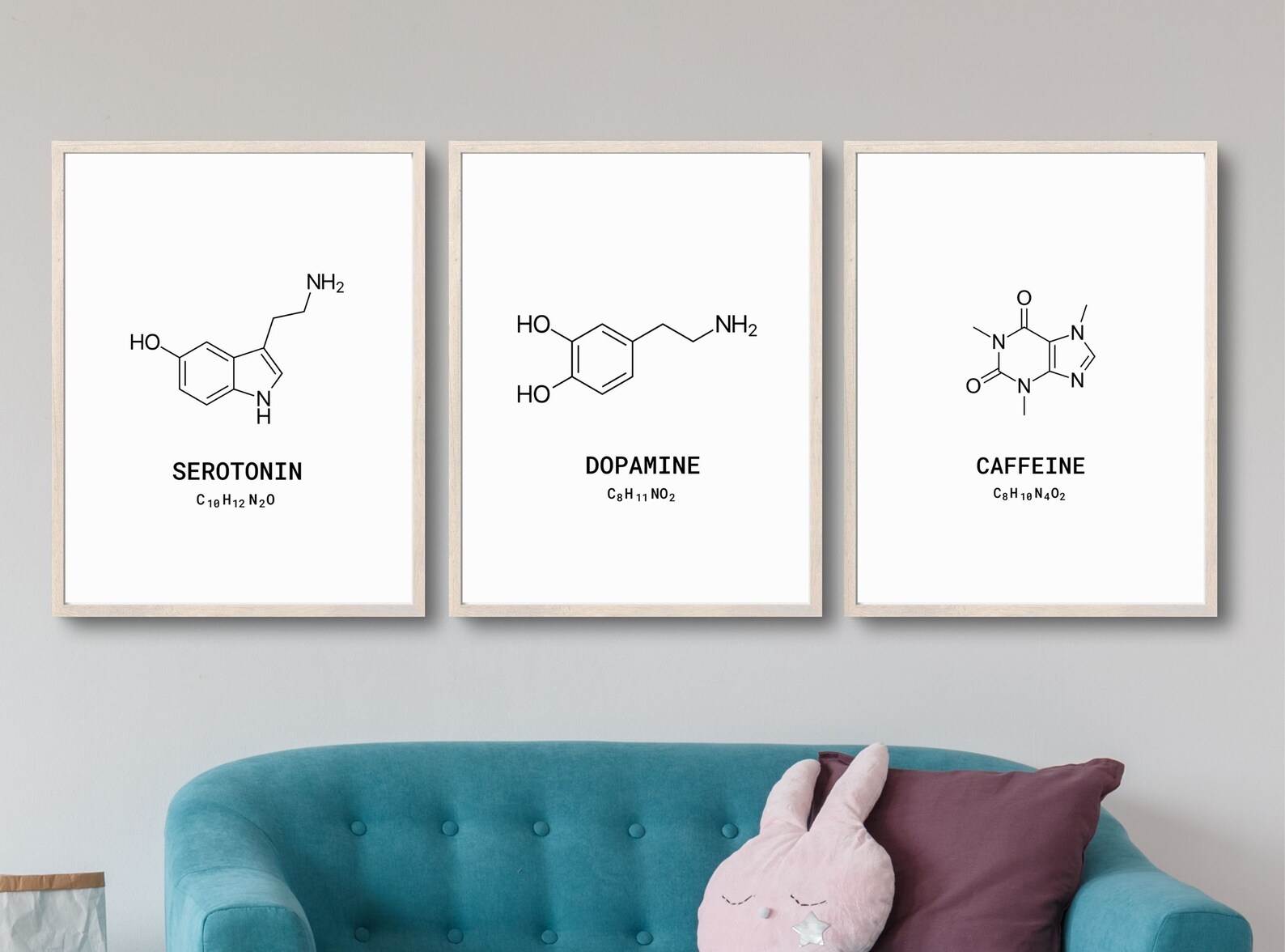 S.T.E.M. Molecular Wall Art for Science Teachers Chemical - Etsy