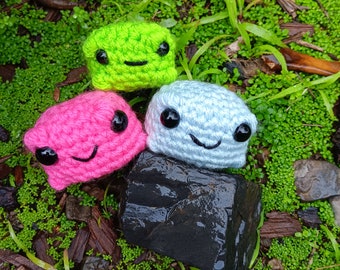 Squishy crêpe grenouille au crochet, grenouille avec poche, cadeau pour copain de bureau