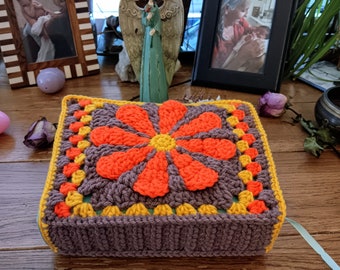 Crochet Bible Cover Gift for Her Made to Order Book Cover for Jesus Freak Christian Bible Accessory Gift for Her 60&#39;s Jesus Revolution Gift