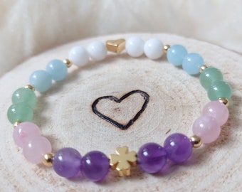 Magic bracelet healing stone bracelet for children school children courage and concentration | Gift for school enrollment school cone lucky charm