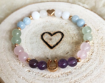 Magic bracelet healing stone bracelet for children school children courage and concentration | Gift for school enrollment school cone