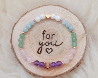 Magic bracelet healing stone bracelet for adults | Mom bracelet matching the children&#39;s bracelet | Mom-daughter bracelet | Gift for mom starting school