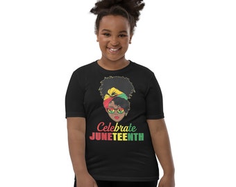 JuneTeenth Celebrate Youth Short Sleeve T-Shirt