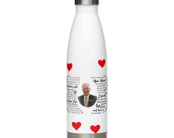 Dad in Heaven Stainless Steel Water Bottle