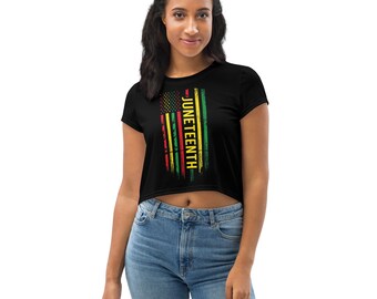 JuneTeenth Crop Tee