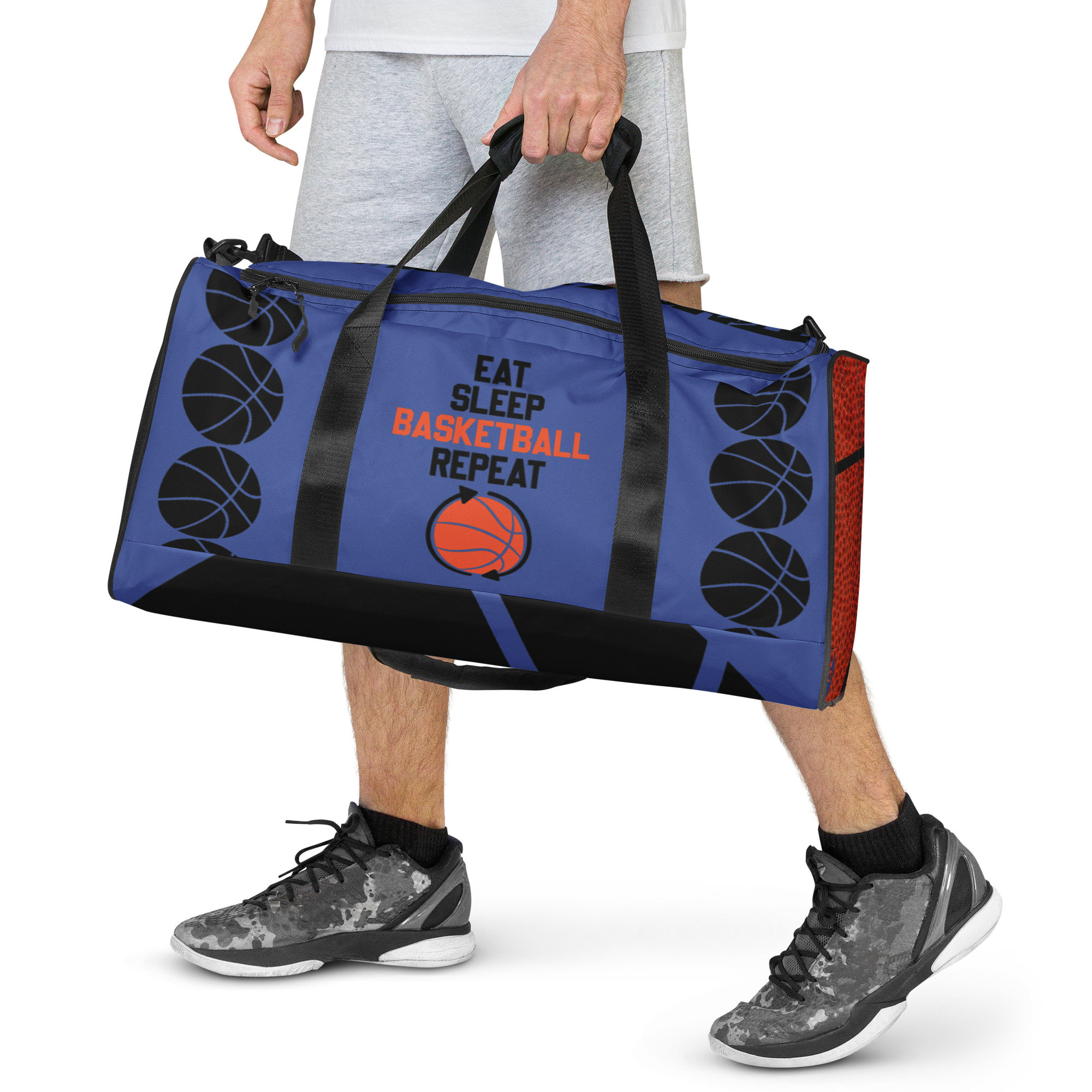 Blue Basketball Duffle Bag - Etsy