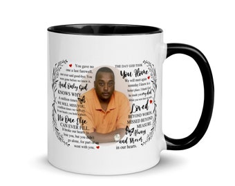 Dad in Heaven Mug with Color Inside
