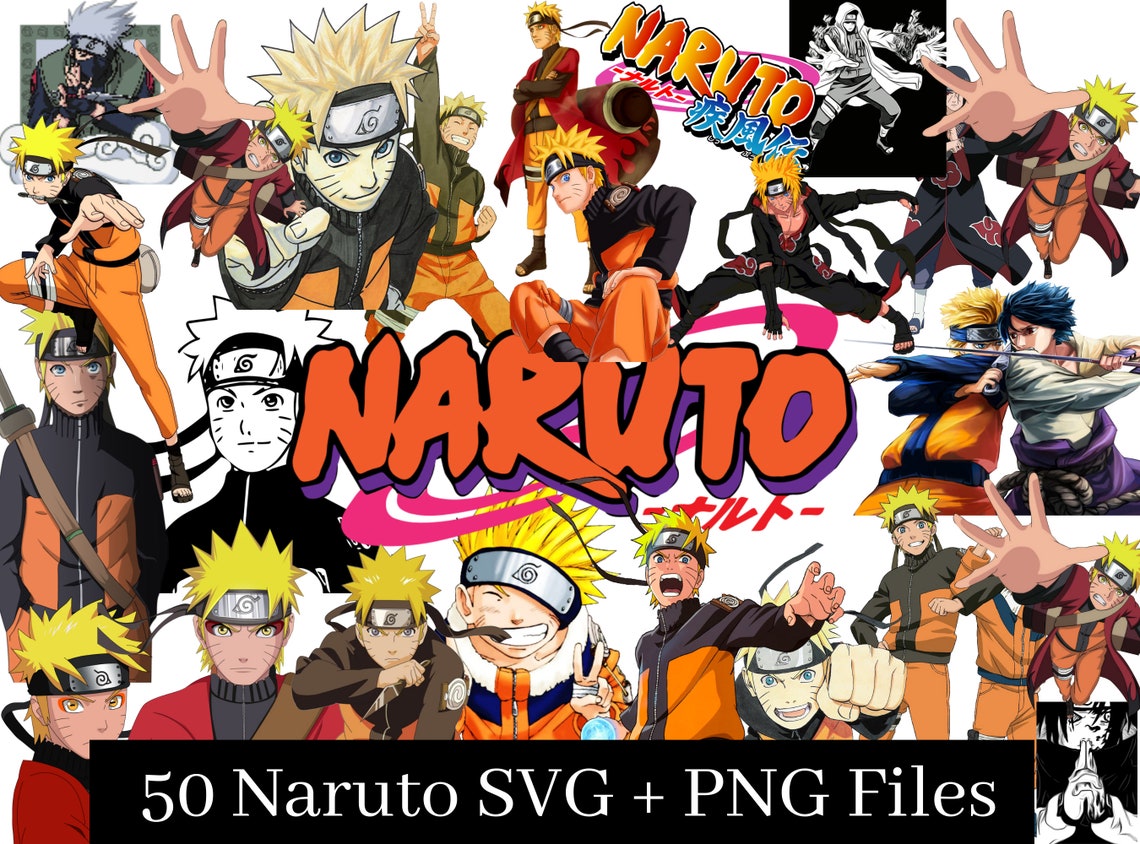 Naruto SVG PNG Images 50 Digital Downloads. Naruto Anime Etsy