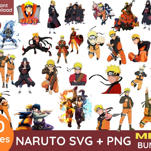 naruto svg png huge bundle naruto anime etsy hong kong