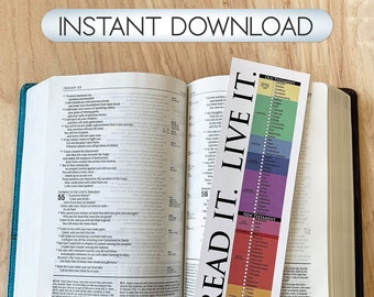 Books of the Bible Bookmarks - Digital Download