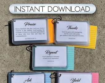 Scripture Prayer Cards - Digital Download