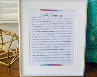 In Our House – Family Scripture Verses - Wall Art - Digital Download