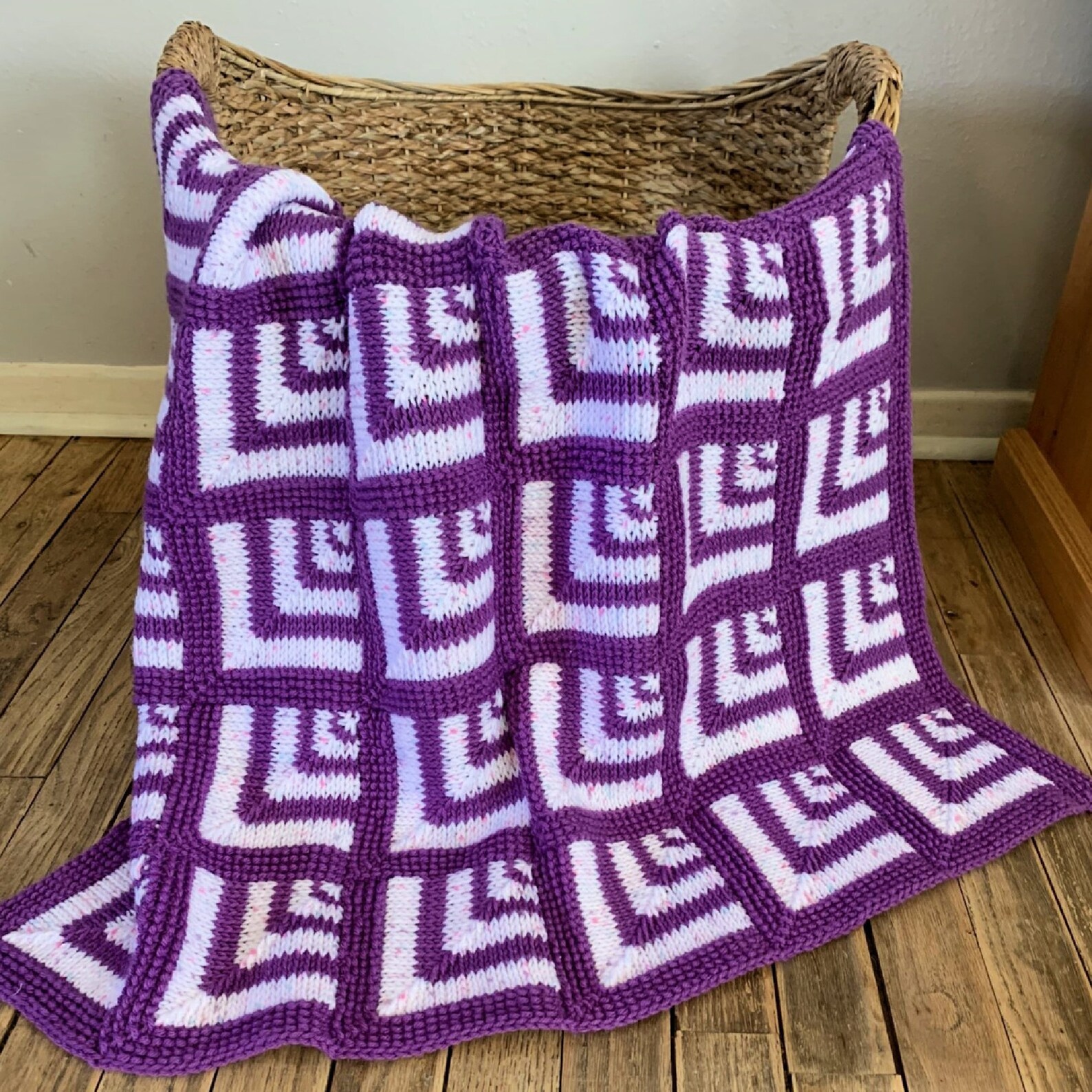 Tunisian Crochet Baby Blanket Pattern With Photo Tutorial Etsy