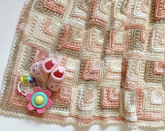 Einfache Tunesische Baby Decke Häkelanleitung
