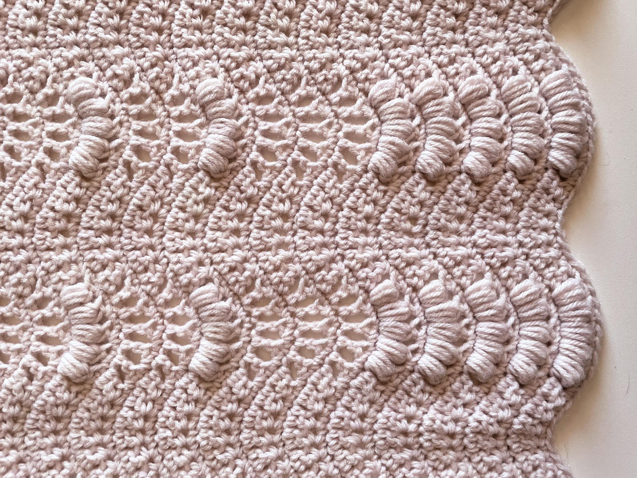 Crochet Pattern for Puff Stitch and Waves Baby Blanket - Etsy
