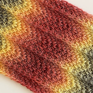 Easy Tunisian Crochet Chevron Scarf Pattern for Women