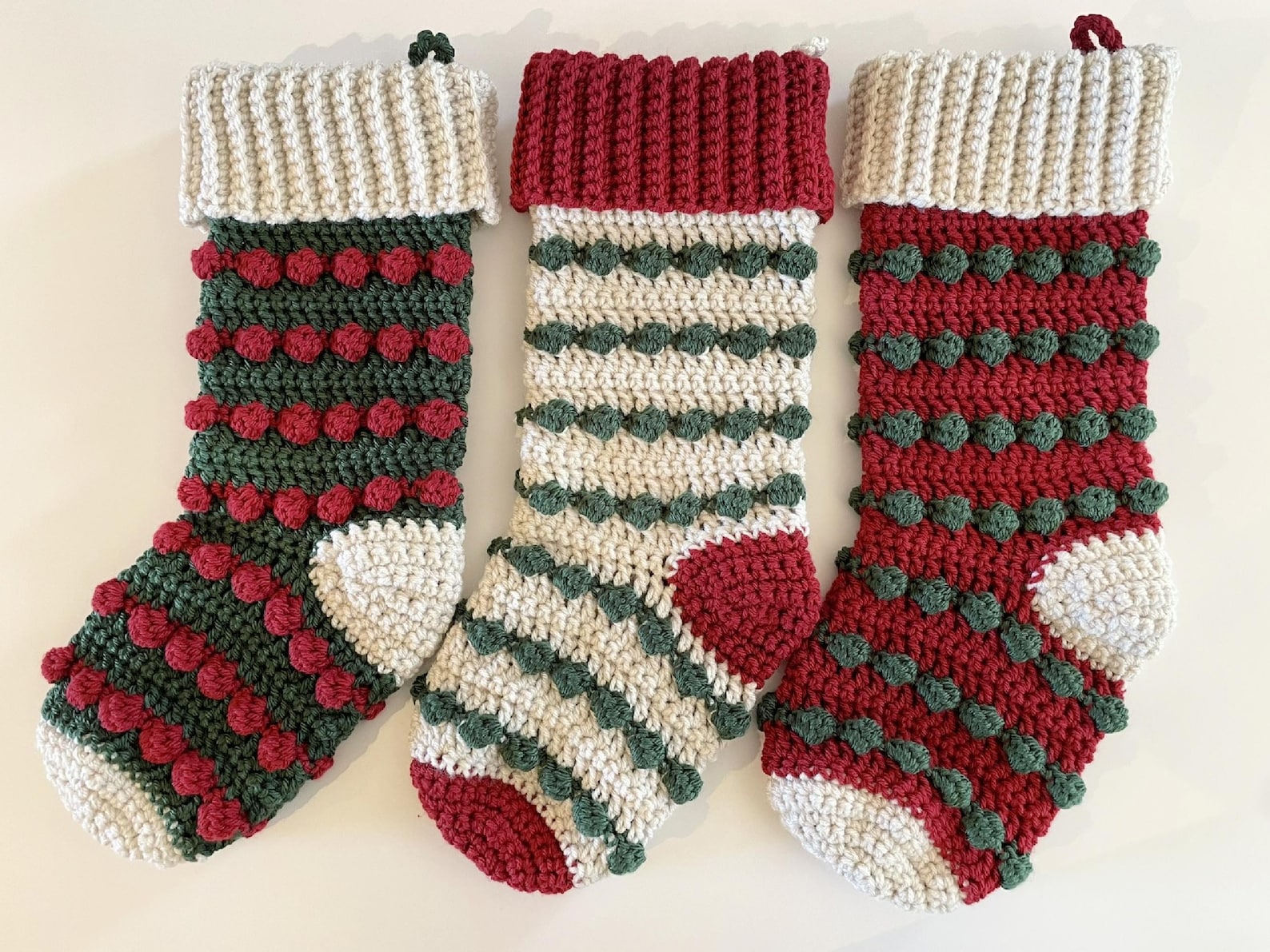 Crochet Pattern for Christmas Stocking With Bobbles - Etsy