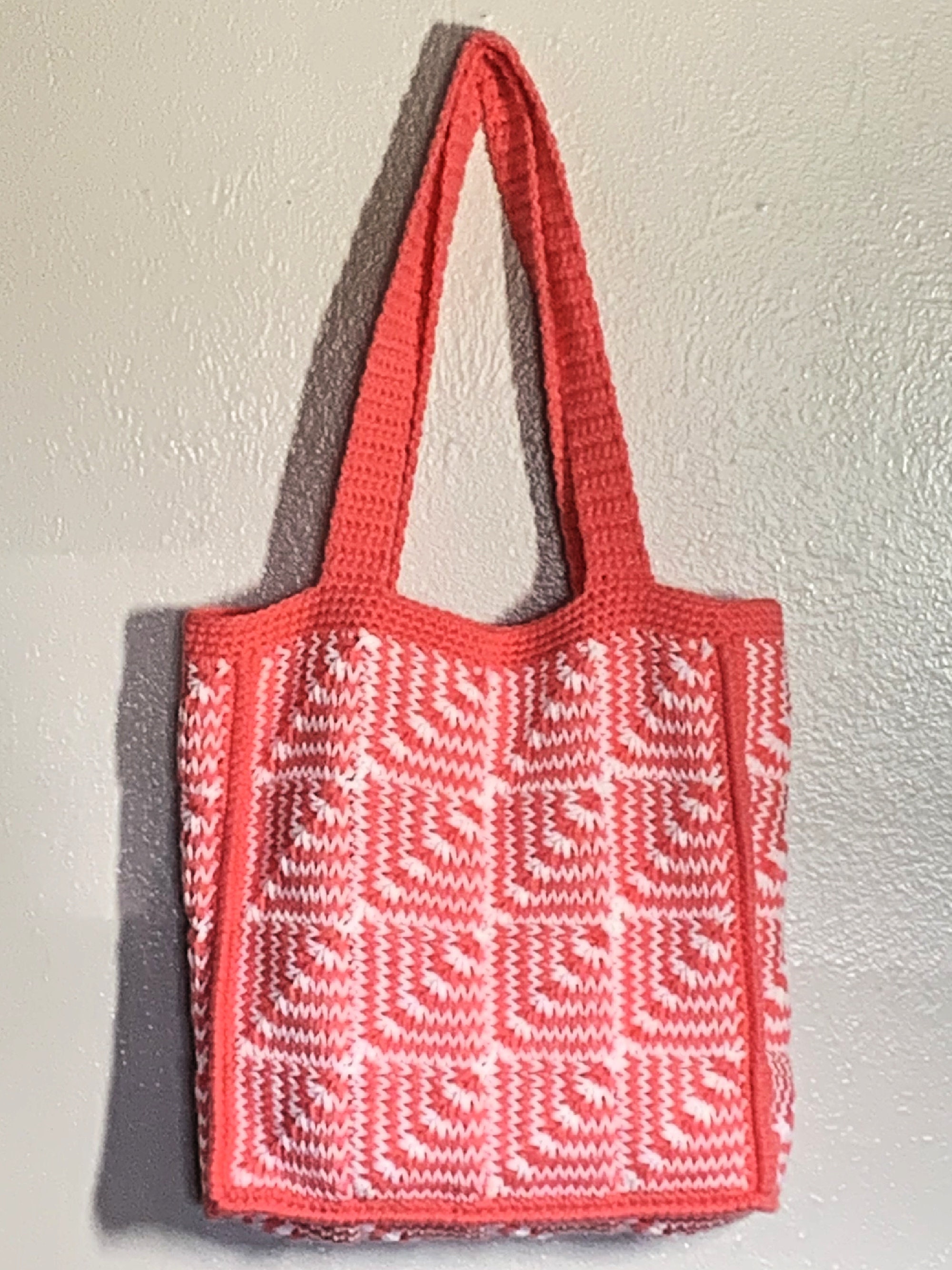 Tunisian Crochet Bag Pattern Tunisian Crochet Stash Buster Etsy