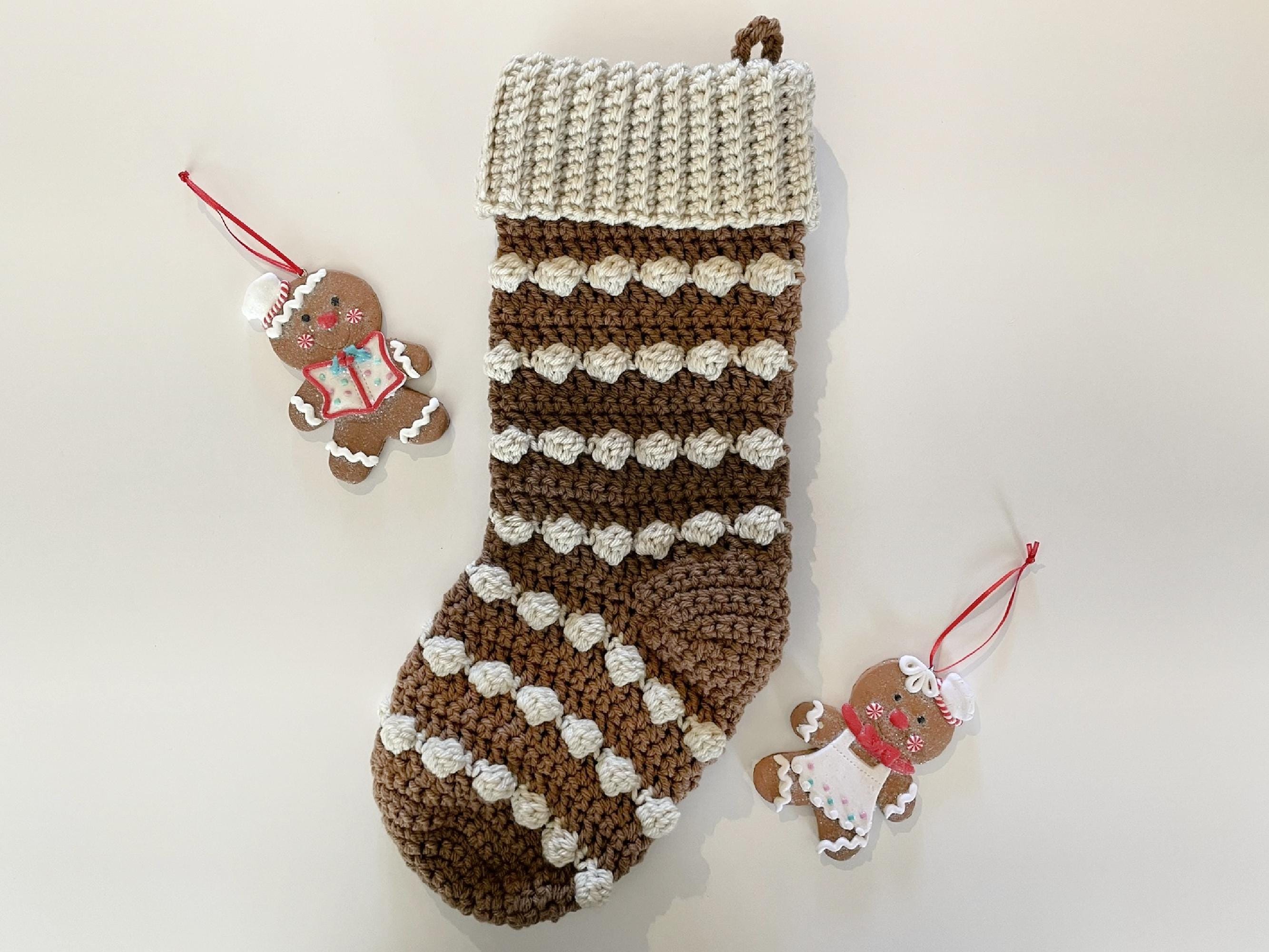 Crochet Pattern for Christmas Stocking With Bobbles - Etsy