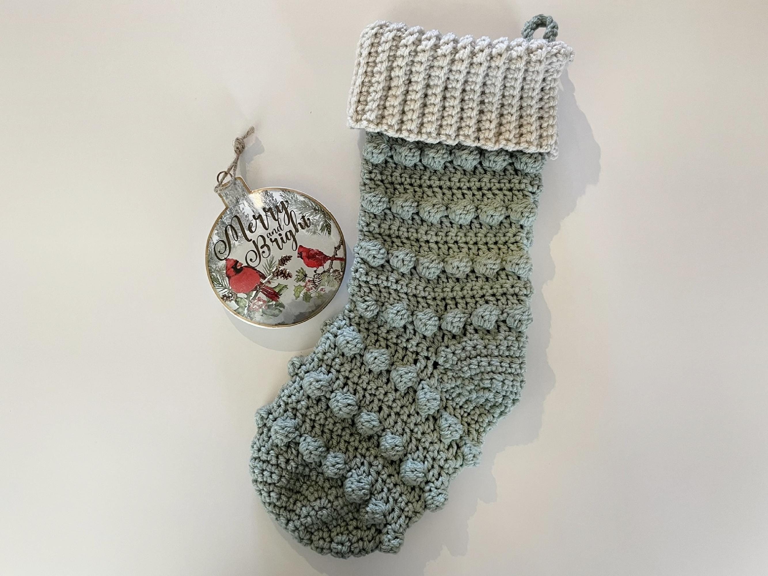 Crochet Pattern for Christmas Stocking With Bobbles - Etsy UK