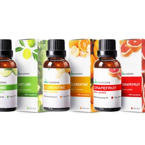 Citrus Essential Oil Set-Pack of 3,Large 1 oz.(30ml), Pure Therapeutic Grade Fruity Essential Oils (Key Lime, Clementine, and Grapefruit)