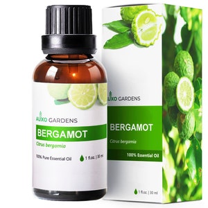 Bergamot Essential Oil 1 oz (30ml) -Premium Quality Sourced from Italy-Natural Stress Reliever and Mood Lifter