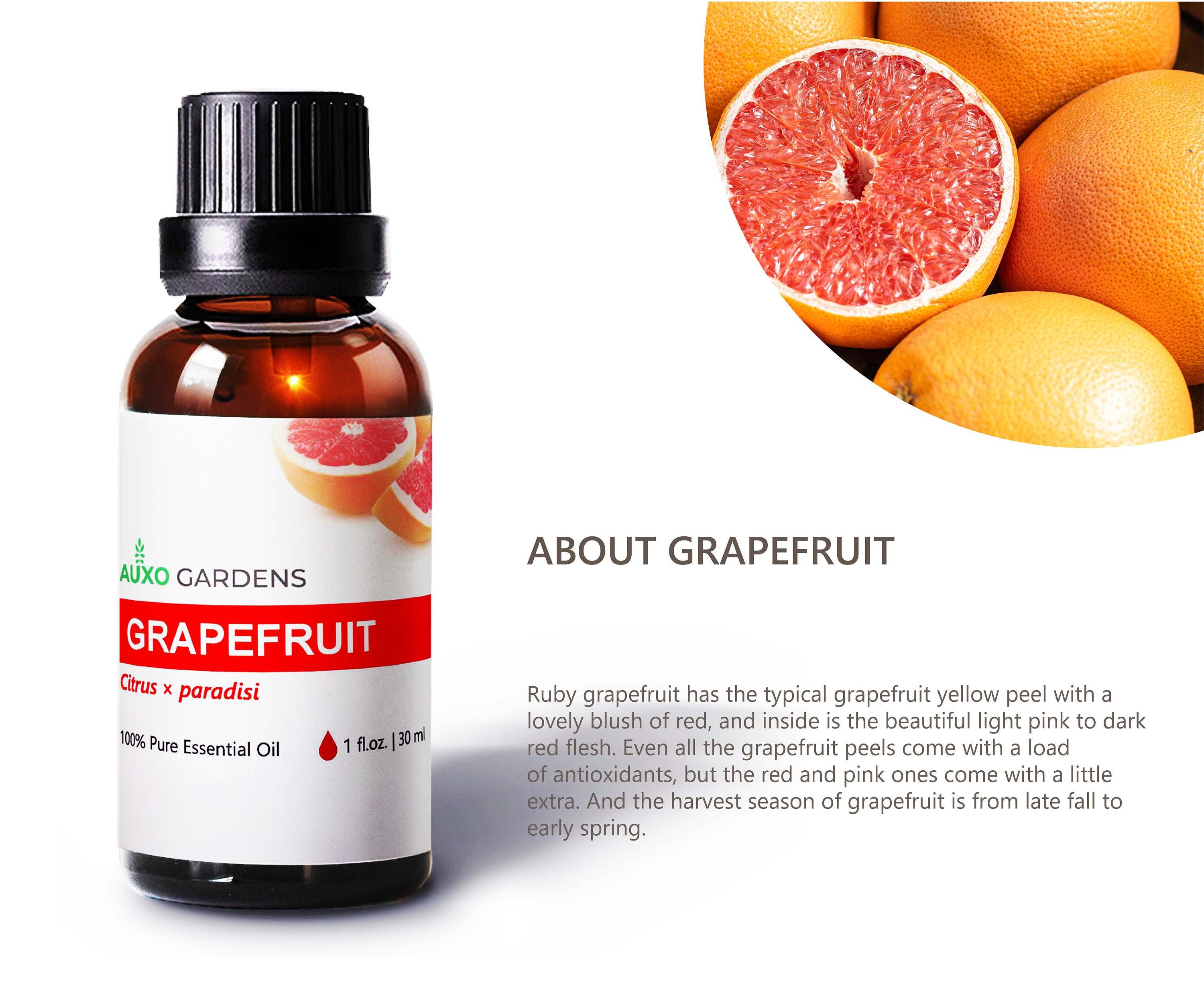 Pink Grapefruit Essential Oil - 1 oz.