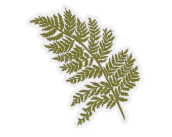 Transparent Fern Sticker | clear plant sticker | waterproof water bottle sticker | laptop sticker | plant art