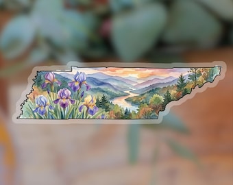 Pegatina de vinilo del estado de Tennessee, flor estatal