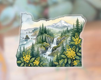 Oregon State Vinyl Sticker, State Flower