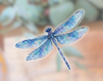Dragonfly Transparent Sticker | waterproof water bottle sticker | laptop sticker | animal art